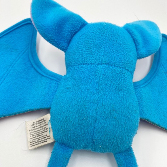 Tomy Pokemon Zubat Plush 2016‎ Stuffed Animal Blue Purple Bat Toy Kids - Picture 5 of 7